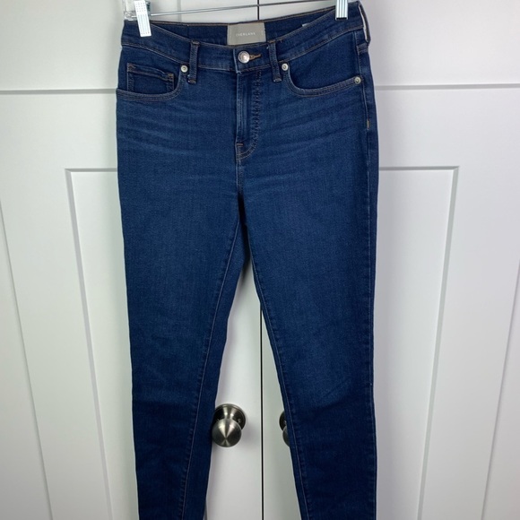 Everlane Size 28 TALL 28L Blue Skinny Stretch Mid Rise Jeans - Picture 3 of 6